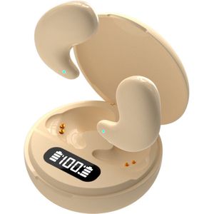 De Beste Gadgets Invisible Sleep Earbuds – Draadloze Bluetooth 5.4 Slaap Oordopjes | Comfortabel, Geluidsisolerend & Onzichtbaar | Ideaal voor Zijslapers – 24 Uur Speeltijd - Kaki