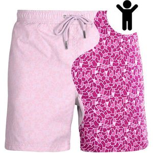 SEA'SONS - Zwembroek Jongens - Kleurveranderend - Sneldrogend - Roze - Maat 146 (SEASONS - Kleur veranderend)