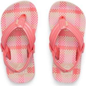 Reef - Little Ahi - Sandaal - Pink Plaid - Watervriendelijke Synthetische Band
