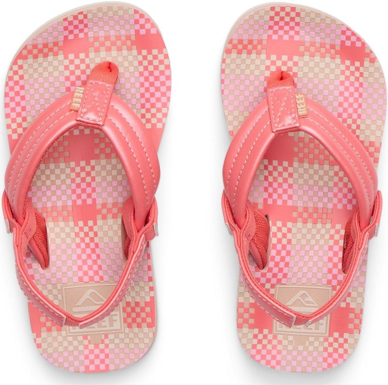 Reef - Little Ahi - Sandaal - Pink Plaid - Watervriendelijke Synthetische Band