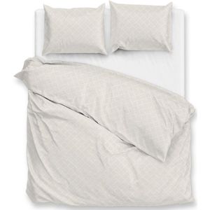 Zohome Linea-di-Satinado Dekbedovertrek - 100% Katoen-Satijn - 240x220 - Off-White