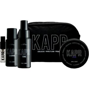 KAPR Discovery (gift) Kit CREAM 60ml + Gratis Toilettas - vaderdag cadeau - Grooming Tonic - Shampoo - Parfum - Luxe Verzorgingskit voor Mannen