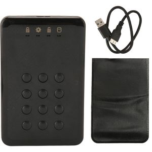 Portable HardwareEncrypted External Hard Drive with USB 3.0, PIN Authentication, Realtime Encryption, 5Gbps Speed for OS X, and