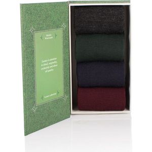 Fijne Merino Wol Sokken, Gift box of 4, 39-42