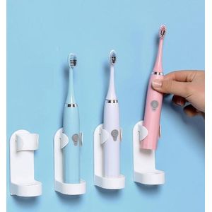 4 Tandenborstelhouder - Wit - Ophang Elektrische Tandenborstel