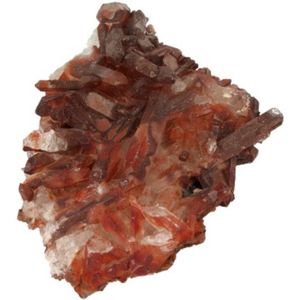 Bergkristal rood ruw 150-200 gram