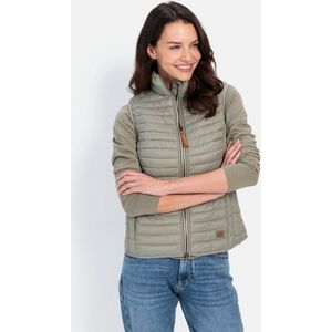 camel active Gewatteerd vest gemaakt van gerecycled polyamide - Maat womenswear-50 - Salie Groen