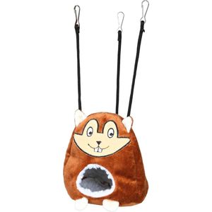Hamster Huisje - Hamster speelgoed - Trixie - Knaagdier huisje - Knaagdieren - Zacht nestje slaapplek - Eenvoudig op te hangen in kooi - Uniek design