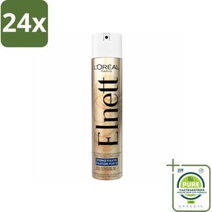 L'Oréal Elnett Satin Haarlak Sterke Fixatie 300 ml - Voordeelverpakking - 24 stuks - Haarspray - L'Oréal Paris