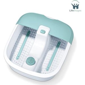 LifeStages - Voetbad - Voetenbad - Trillingen En Bubbelmassage - Voetreflexzonemassage - Watertemperatuurregeling - Voor Verlichting Van Stress