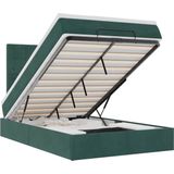 vidaXL - Ottoman - bed - met - matrassen - en - LED's - 120x200cm - fluweel