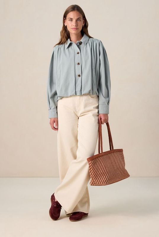 Sissy-Boy - Blauw jack met ballonmouwen