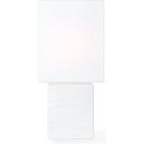 Home Sweet Home - Moderne tafellamp Charm - Wit - 9/11/25cm - bedlampje - geschikt voor E14 LED lichtbron
