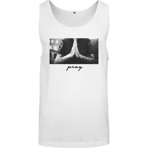 Mister Tee Shirt 'Pray'  grijs / donkergrijs / wit