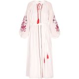 usha - Midi-jurk - Etnische Boho - Lange Mouwen - Met Borduurdetails