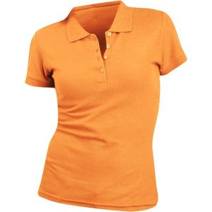 SOLS Vrouwen/dames Mensen Pique Korte Mouw Katoenen Poloshirt (Oranje)