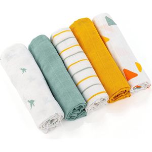 Mousseline doekjes voor baby - spuugdoeken van katoen - absorberend en ademend