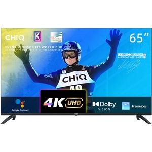 CHiQ U65G7LX - Smart TV 65 Inch - 4K Android Smart TV - UHD - Dolby Vision - Google Assistant