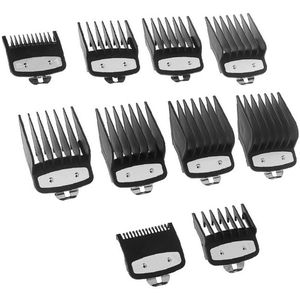 10-delige tondeusekam, tondeusekam, kamgeleidertrimmer, beschermhoes voor tondeuse, professionele baardtrimmer, tondeusekamset