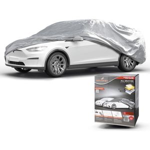 CarComfort Dekzeil voor auto, autozeil volledige garage Combi maat XL zilver