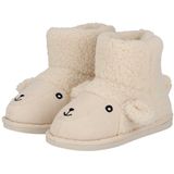 Apollo - Kindersloffen - Wit - Pantoffels - Met Antislip - Teddystof