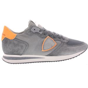 Heren Sneakers Philippe Model Philippe Model Trpx Low Man Neon Grey Antraciet - Maat 46