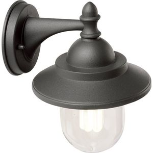 Olucia Tariq - Klassieke Buiten wandlamp - Aluminium/Kunststof - Zwart