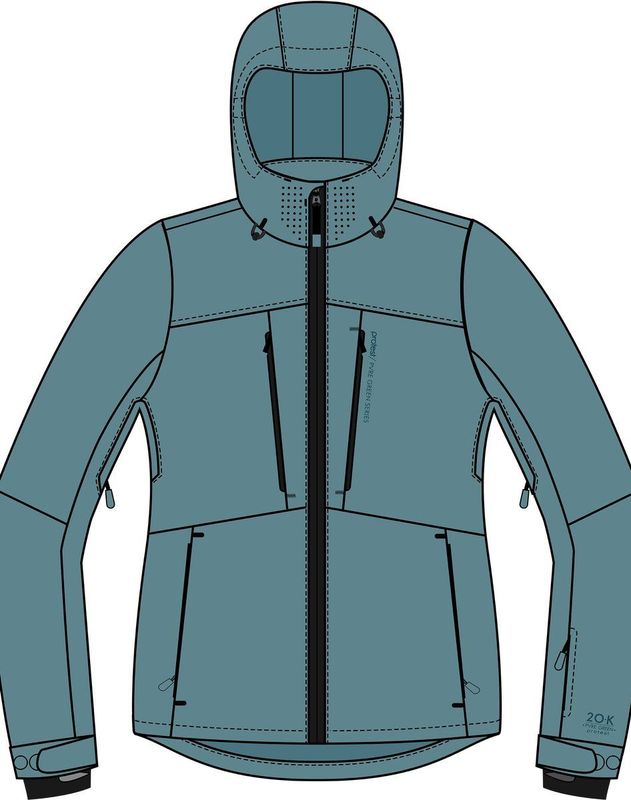 Protest Prtbeverly – Skijas Dames – Waterafstotende afwerking – Winterjas – Waterkolom 20K – Glacial Blue