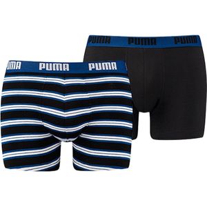 Puma - Boxer Retro Stripe - Set Ondergoed - M - Zwart