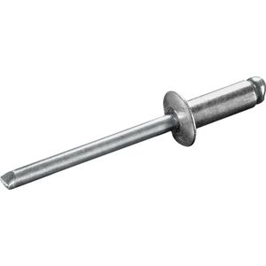 GOEBEL® - 250 x Blindklinknagels (Ø x L) 6 x 12 mm - Alu Aluminium AlMG 3,5 / Staal verzinkt - Vlakke kop - STANDARD - 7070160120 - ISO15977 - Popnagel