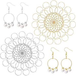 30/25/20 mm Ringhangers - 90 Stuks Roestvrijstalen Verbindingsringen in Goud en Zilver