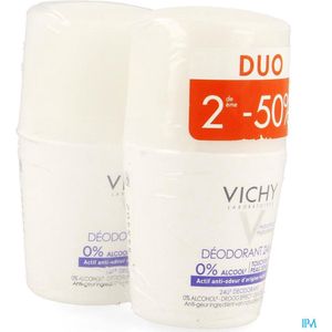 Vichy Deo React. H Z/alu Zout Roller 24u Duo2x50ml