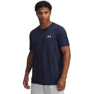 Under Armour - Vanish Novelty Seamless - T-shirt - Blauw - Korte Mouwen