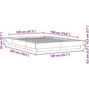 vidaXL-Bedframe-bewerkt-hout-betongrijs-120x190-cm