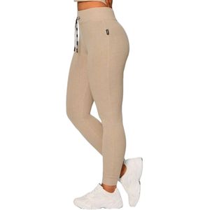 Stronger - Cush Flare Legging - Sportbroek - Dames - Simply Taupe - Maat XXL