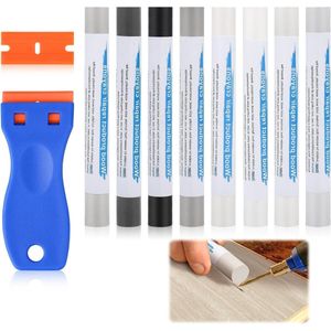 Allecto Premium - Set voor Meubelreparatie - 8 Kleuren - Houtvulstiften en Laminaatvloer Reparatieset