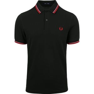 Fred Perry - Polo Donkergroen M3600 - Slim-fit - Heren Poloshirt Maat L