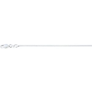 Zilver lengte collier gourmet 70 cm