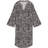 TOM TAILOR - Jurk - Crème/Navy - Cocktailjurk