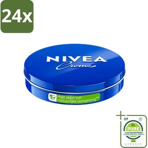 NIVEA - Crèmeblik - Klassieke Crème - Natuurlijke oliën - 75 ml - Voordeelverpakking - 24 stuks - NIVEA Crème - Verzorging