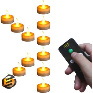 Equivera Oplaadbare LED Kaarsen - Elektrische Kaarsen - Oplaadbare Waxinelichtjes - Realistische Kaarsen - Kerstverlichting - Veilig en Duurzaam
