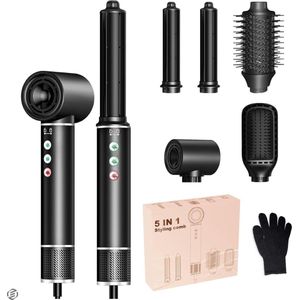 Equivera Multistyler - Airstyler - Krultang 5 in 1 - Fohnborstel - Stijltang