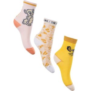 Lion King - sokken Disney Classic Animals - sokken Lion King - 3 paar - maat 23/26