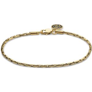 Lucleon - Heren - Roestvrij Staal Schakelarmband - Goudkleurig