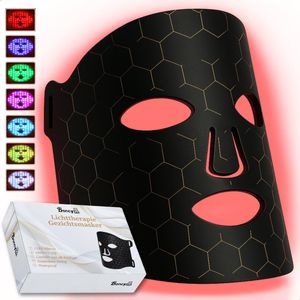 Boncy® Premium LED Masker Huidverjongingsapparaat - Infraroodtherapie Face Mask Ledmasker - Rood Licht Therapie Gezichtsmassage Apparaat - Anti Aging Facelift Infraroodlamp - Infrarood Lichttherapie Bril EMS Rimpel Red Light Therapy Huidverzorging