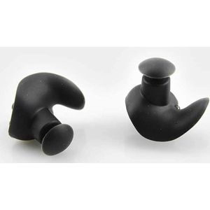 Ulanax® | Oordoppen - Gevormd - Gehoorbescherming - Waterdicht - Siliconen - Zwart - 1 paar