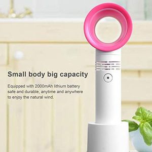 Mini Bladloze Ventilator voor Wimperverlenging - Draagbare USB Oplaadbare Handheld Koeldroger