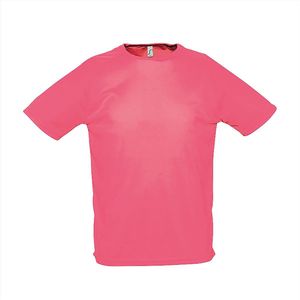 SOL'S Men´s Raglan Sleeves T Sporty L198 - Neon Coral - XXS