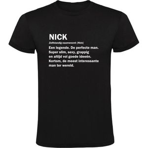 Nick grappig Heren t-shirt | verjaardag | cadeau | kado | shirt | Zwart