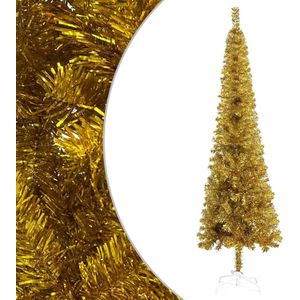 vidaXL-Kerstboom-smal-210-cm-goudkleurig